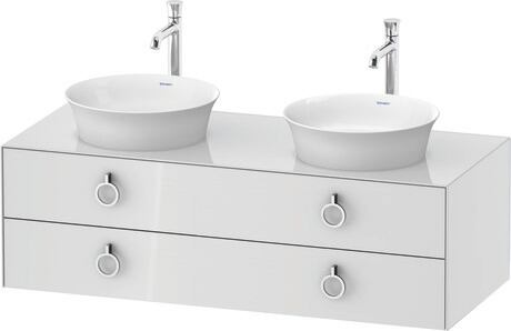 Console vanity unit wall-mounted, WT4993B8585 White High Gloss, Lacquer