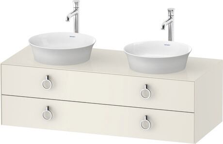 Console vanity unit wall-mounted, WT4993BH4H4 Nordic white High Gloss, Lacquer