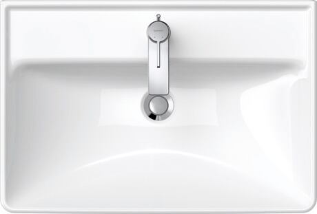 Washbasin, 2366650000 White High Gloss, Rectangular, Number of washing areas: 1 Middle, Number of faucet holes per wash area: 1 Middle