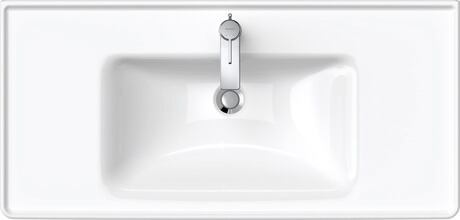 Washbasin, 2367100000 White High Gloss, Rectangular, Number of washing areas: 1 Middle, Number of faucet holes per wash area: 1 Middle, Back side glazed: No