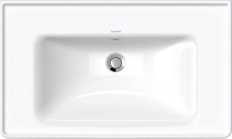 Washbasin, 2367800060 White High Gloss, Rectangular, Number of washing areas: 1 Middle, Back side glazed: No