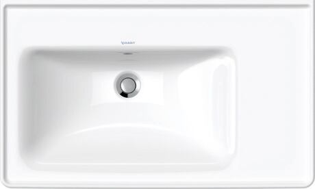 Washbasin, 2369800060 White High Gloss, Rectangular, Number of washing areas: 1 Left