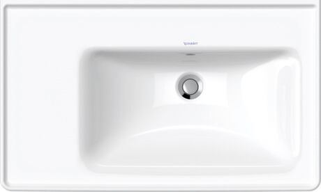 Washbasin, 2370800060 White High Gloss, Rectangular, Number of washing areas: 1 Right