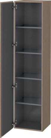 Tall cabinet, LC1180L3535 Hinge position: Left, Oak terra Matt, Decor