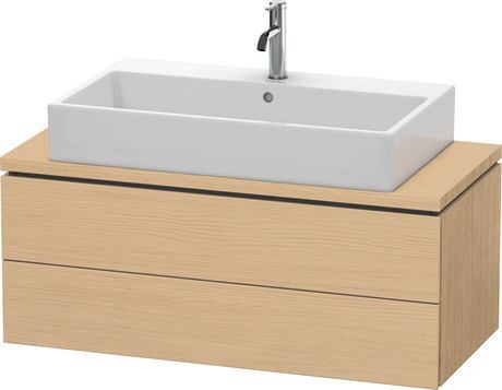 Console vanity unit wall-mounted, LC580903030 Natural oak Matt, Decor