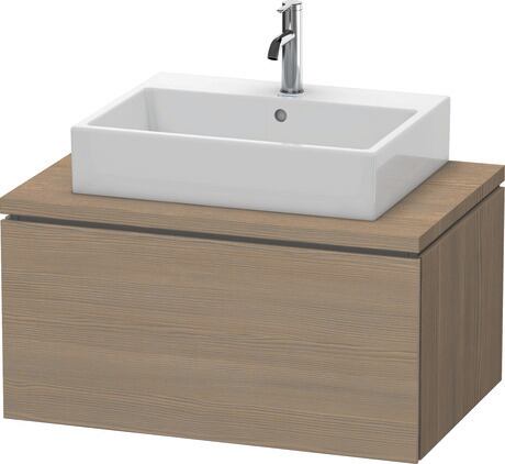 Console vanity unit wall-mounted, LC581203535 Oak terra Matt, Decor