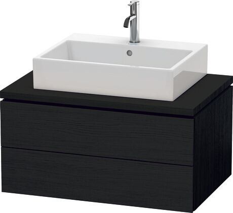 Console vanity unit wall-mounted, LC581701616 Black oak Matt, Decor