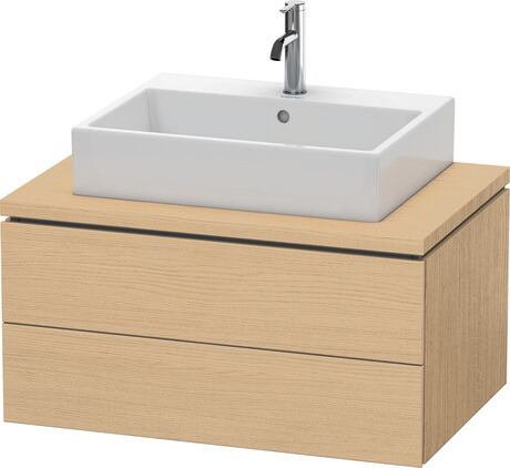 Console vanity unit wall-mounted, LC581703030 Natural oak Matt, Decor