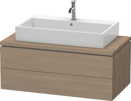 Console vanity unit wall-mounted, LC581903535 Oak terra Matt, Decor