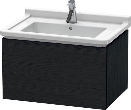 Vanity unit wall-mounted, LC616401616 Black oak Matt, Decor