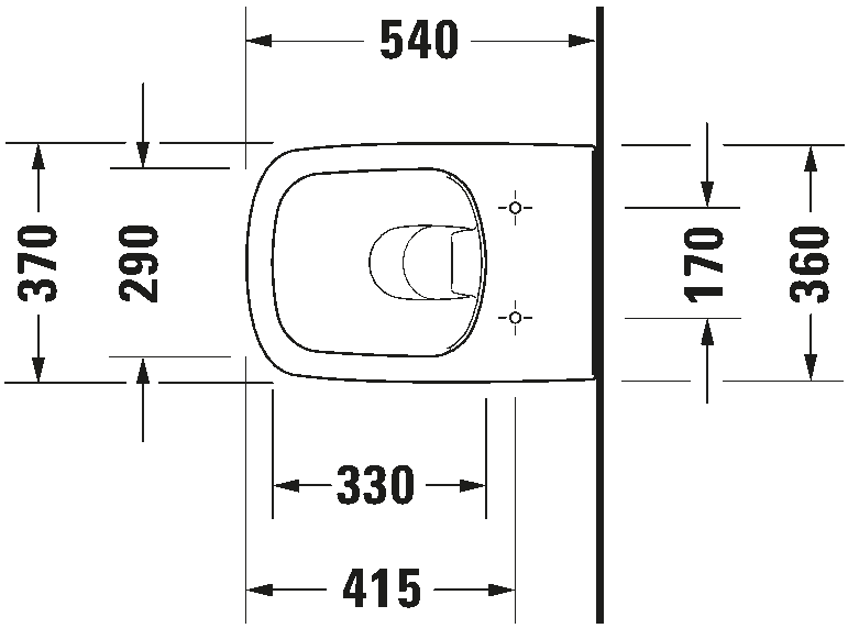 Toilet wall-mounted with undershower system Basic, 255139