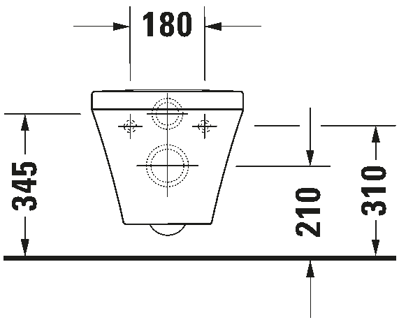Toilet wall-mounted with undershower system Basic, 255139