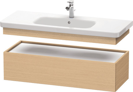 Szafka dolna do konsoli, DS628303030 Dąb naturalny szkło matowe Dekor