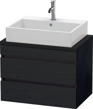 Console vanity unit wall-mounted, DS530601616 Black oak Matt, Decor