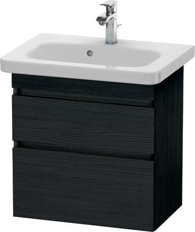 Vanity unit wall-mounted, DS647901616 Black oak Matt, Decor