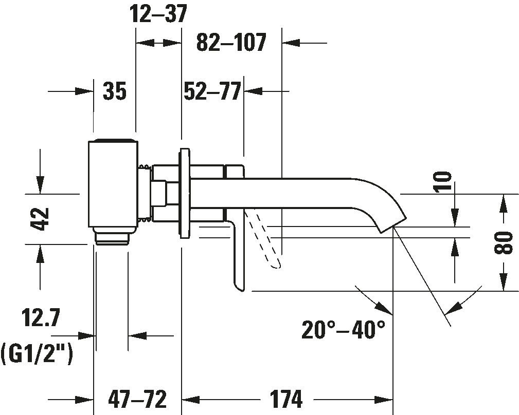 Single lever basin mixer, C11070003