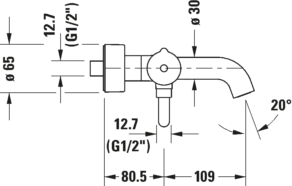 Single lever bathtub mixer for exposed installation, C15230000