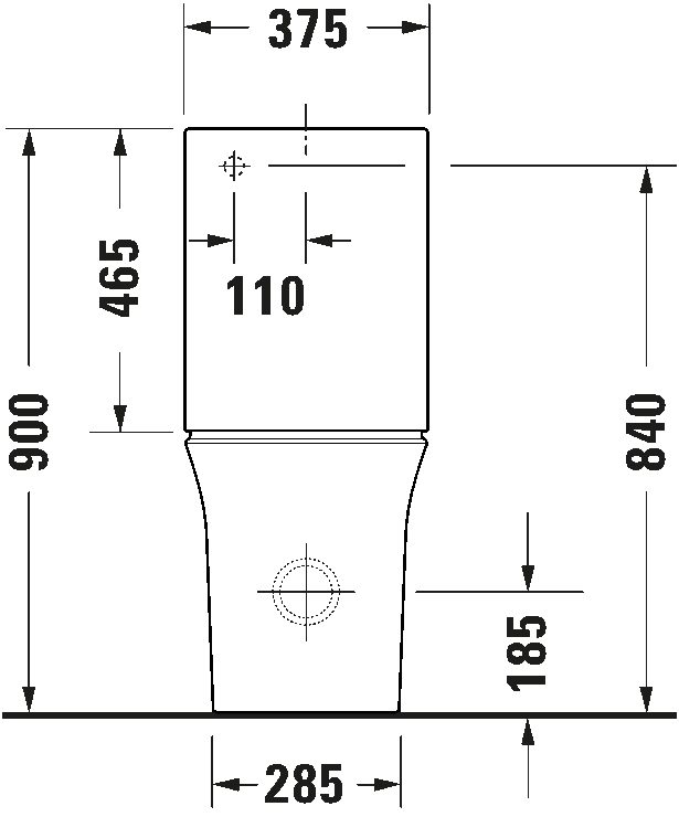 Toilet close-coupled, 219709