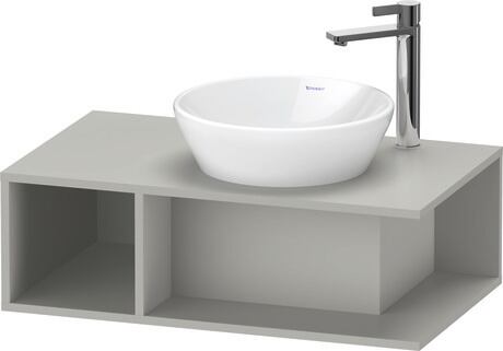 Console vanity unit wall-mounted, DE493800707 Concrete grey Matt, Decor