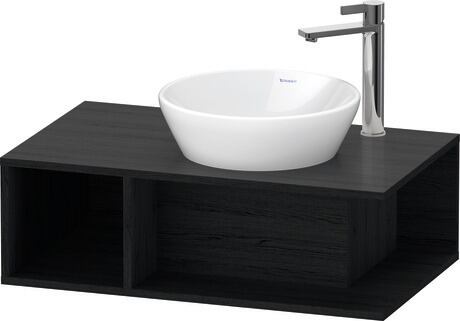 Console vanity unit wall-mounted, DE493801616 Black oak Matt, Decor