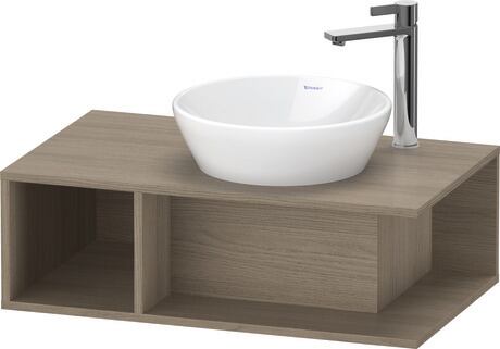 Console vanity unit wall-mounted, DE493803535 Oak terra Matt, Decor