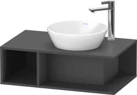 Console vanity unit wall-mounted, DE493804949 Graphite Matt, Decor