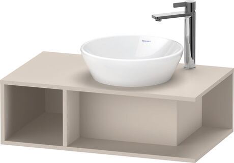 Console vanity unit wall-mounted, DE493809191 taupe Matt, Decor