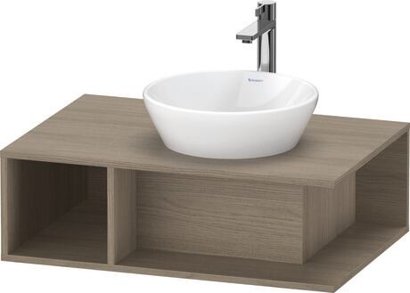 Console vanity unit wall-mounted, DE495803535 Oak terra Matt, Decor