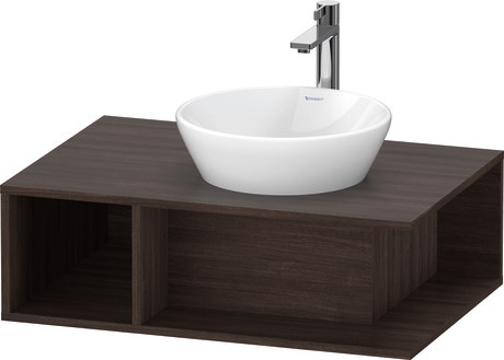 Mueble bajo lavabo para encimera, DE495805353 Castaño oscuro Mate, Decoración