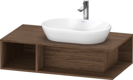 Console vanity unit wall-mounted, DE495902121 Walnut dark Matt, Decor