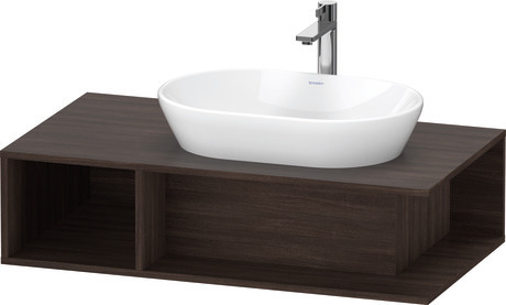Mueble bajo lavabo para encimera, DE495905353 Castaño oscuro Mate, Decoración