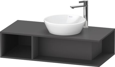 Console vanity unit wall-mounted, DE493904949 Graphite Matt, Decor