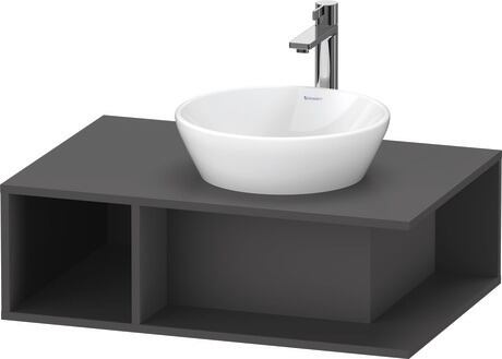 Console vanity unit wall-mounted, DE495804949 Graphite Matt, Decor