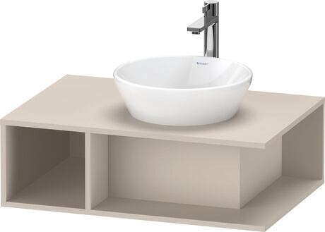 Console vanity unit wall-mounted, DE495809191 taupe Matt, Decor