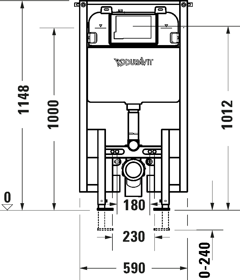 Installation element dry installation for WC, WD1023