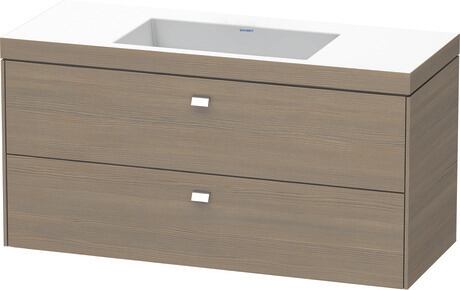 c-bonded set wall-mounted, BR4608N1035 Oak terra Matt, Decor, Handle Chrome