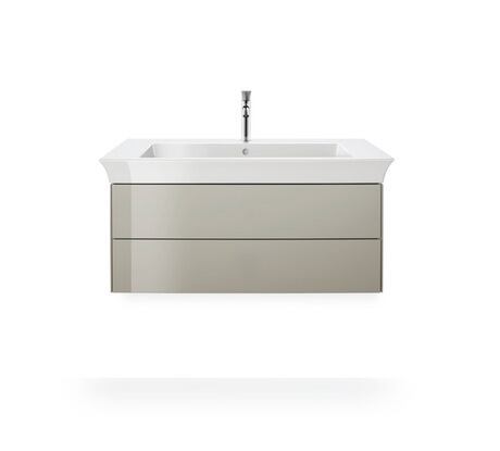 Vanity unit wall-mounted, WT43420H3H3 taupe High Gloss, Lacquer