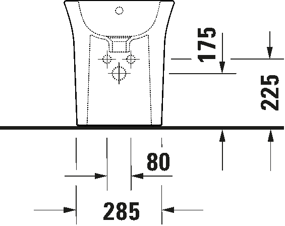 Floorstanding bidet, 229310