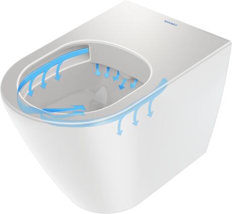 Floorstanding toilet, 2003090000 White High Gloss, Flush water quantity: 4,5 l