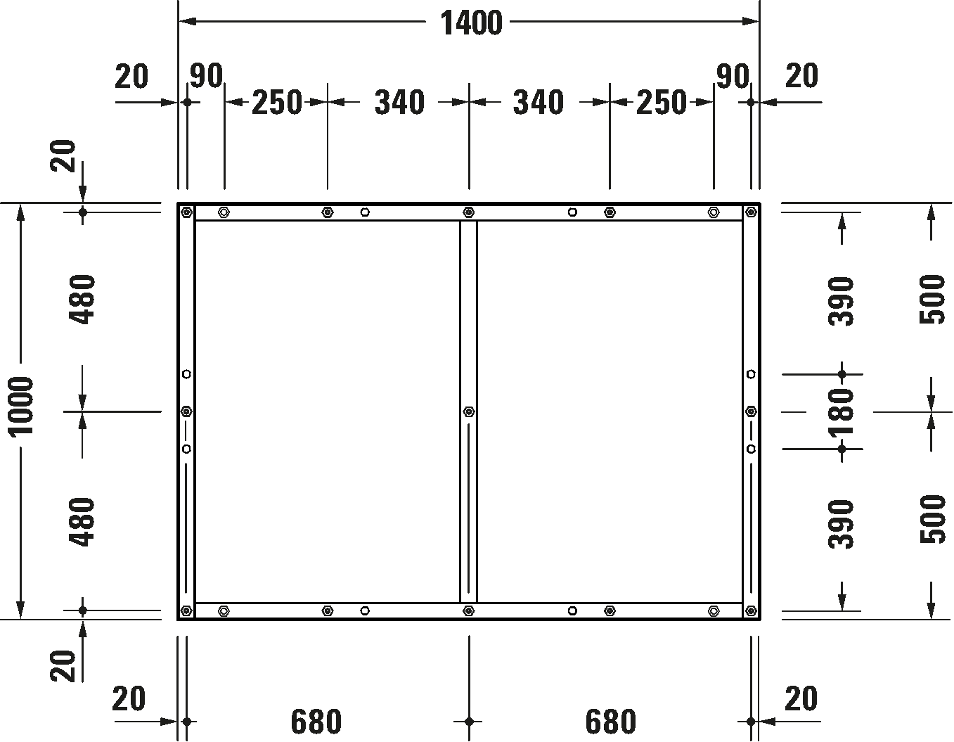 Support frame, 791389