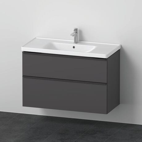 Furniture washbasin with vanity unit, DE012204949 Graphite Matt, Decor