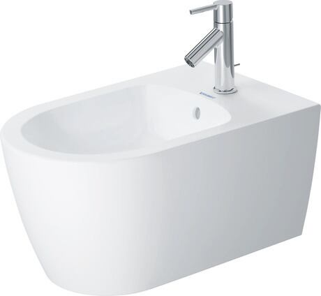 Wall-mounted bidet, 2288153200 White Satin Matt, Number of faucet holes per wash area: 1