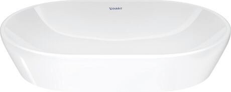 Washbowl, 2372600070 White High Gloss, Half oval, Number of washing areas: 1 Middle