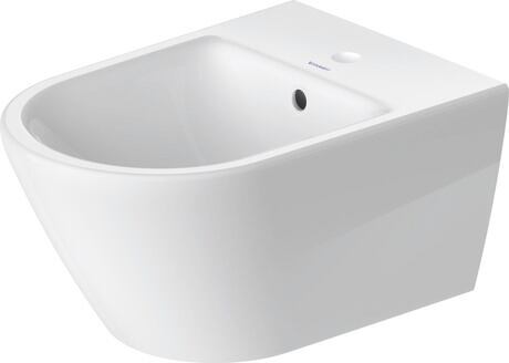 Wall-mounted bidet, 2294150000 White High Gloss, Number of faucet holes per wash area: 1