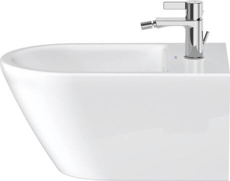 Wall-mounted bidet, 2294150000 White High Gloss, Number of faucet holes per wash area: 1