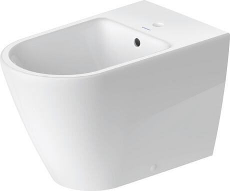 Floorstanding bidet, 2294100000 White High Gloss, Number of faucet holes per wash area: 1