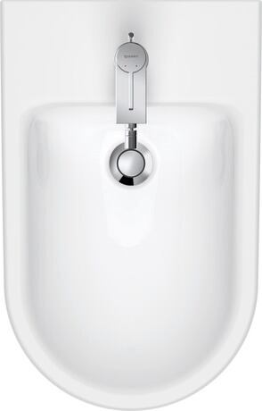 Floorstanding bidet, 2295100000 White High Gloss, Number of faucet holes per wash area: 1