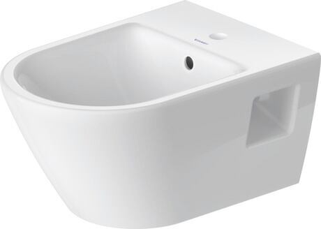 Wall-mounted bidet, 2295150000 White High Gloss, Number of faucet holes per wash area: 1