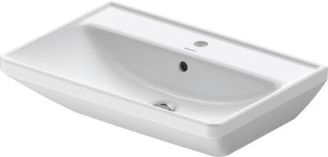 Washbasin, 2366650000 White High Gloss, Rectangular, Number of washing areas: 1 Middle, Number of faucet holes per wash area: 1 Middle