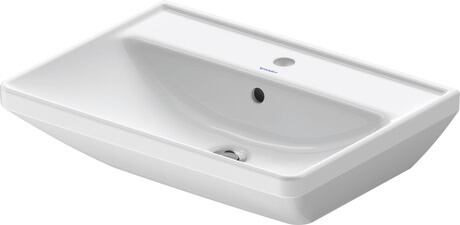 Washbasin, 2366600000 White High Gloss, Rectangular, Number of washing areas: 1 Middle, Number of faucet holes per wash area: 1 Middle